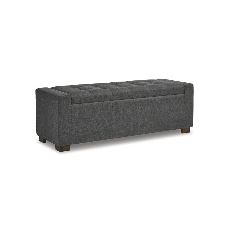 Signature Design by Ashley Cortwell Dark Grey Storage Bench - 54"W x 18"D x 18"H