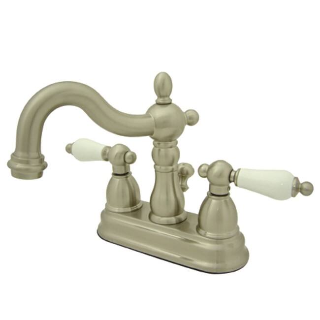 Kingston Brass Heritage Centerset Bathroom Faucet with Brass Pop-Up