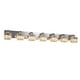 preview thumbnail 4 of 9, 6/7 Light Bathroom Vanity Light Wall Sconce with Crystal Shade 51.2" - Chrome