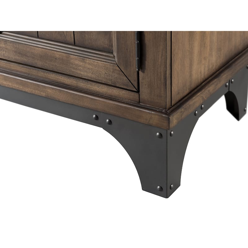 The Gray Barn Hatchery Gun Powder Grey 1-drawer End Table