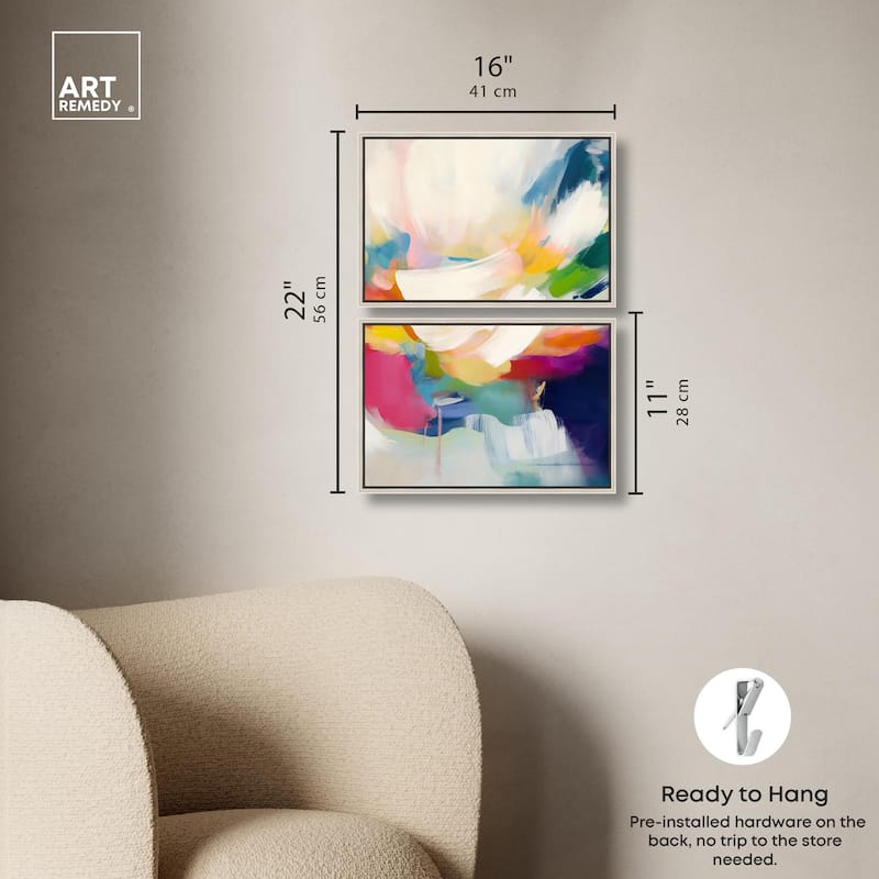 Riot of Color I Canvas Set of 2 by Art Remedy