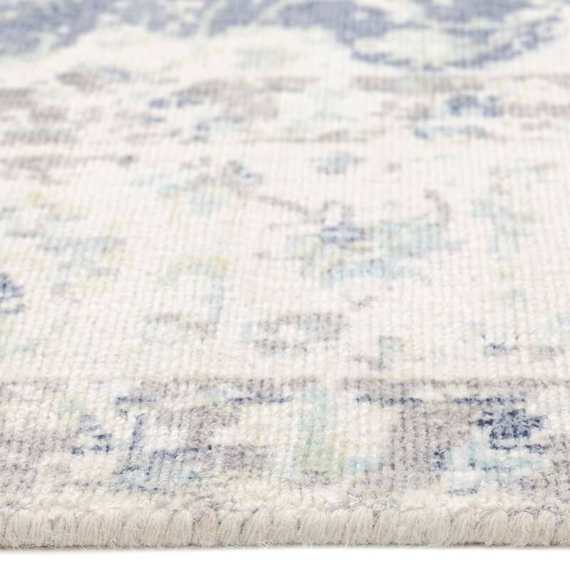 Overton Handmade Modern Contemporary Floral Area Rug