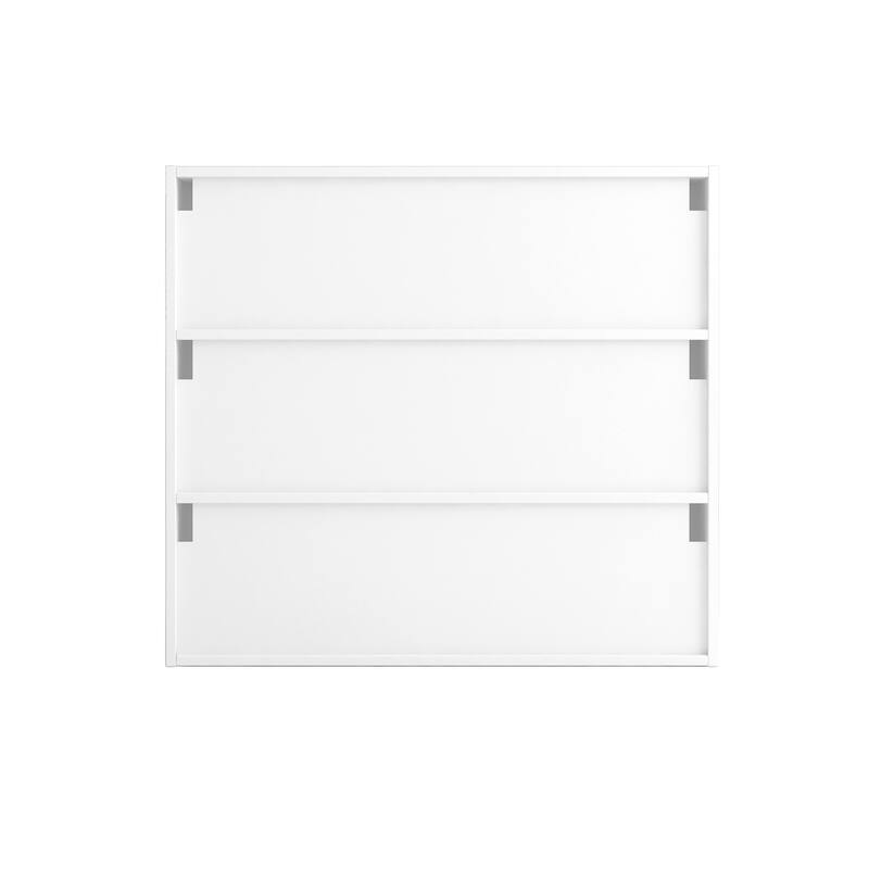 Roomfitters Shoe Storage Cabinet, Modern Glass Door Shoe Box with RGB Light Display for Entryway or Closet