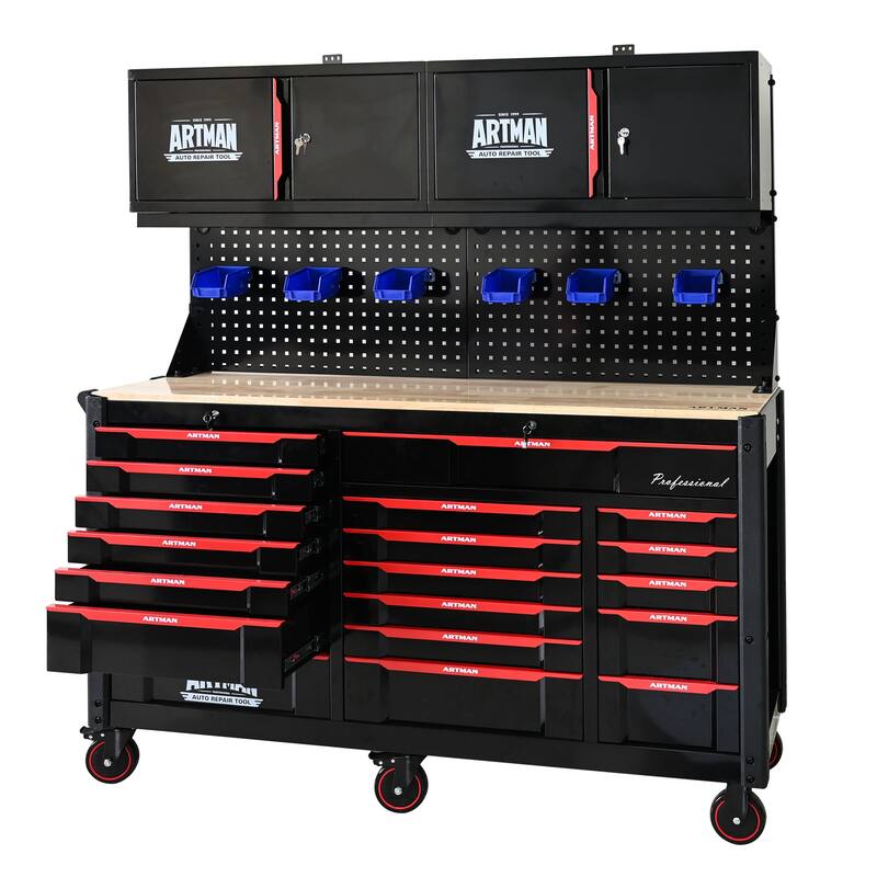 Wall-Mounted Tool Storage Cabinet for Garage, Workshop & Home