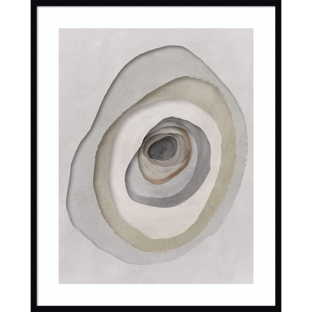 Concentric Layers of Tranquility II by Hazel J Wood Framed Wall Art Print