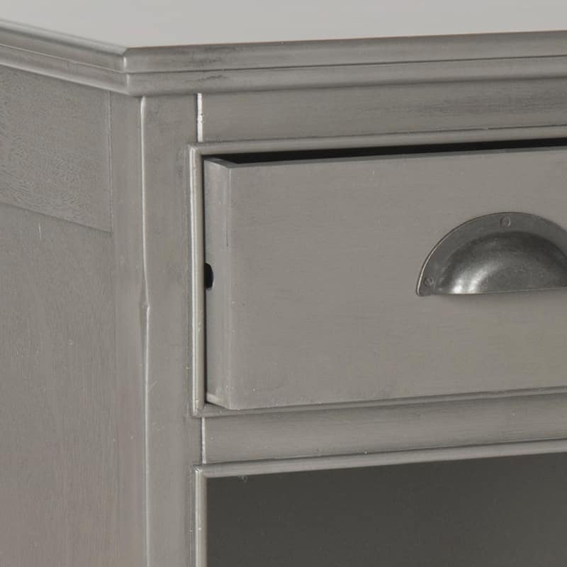 SAFAVIEH Ednah Grey Storage Bookshelf Unit - 39.4" x 13.8" x 29.9" - 39Wx14Dx30H