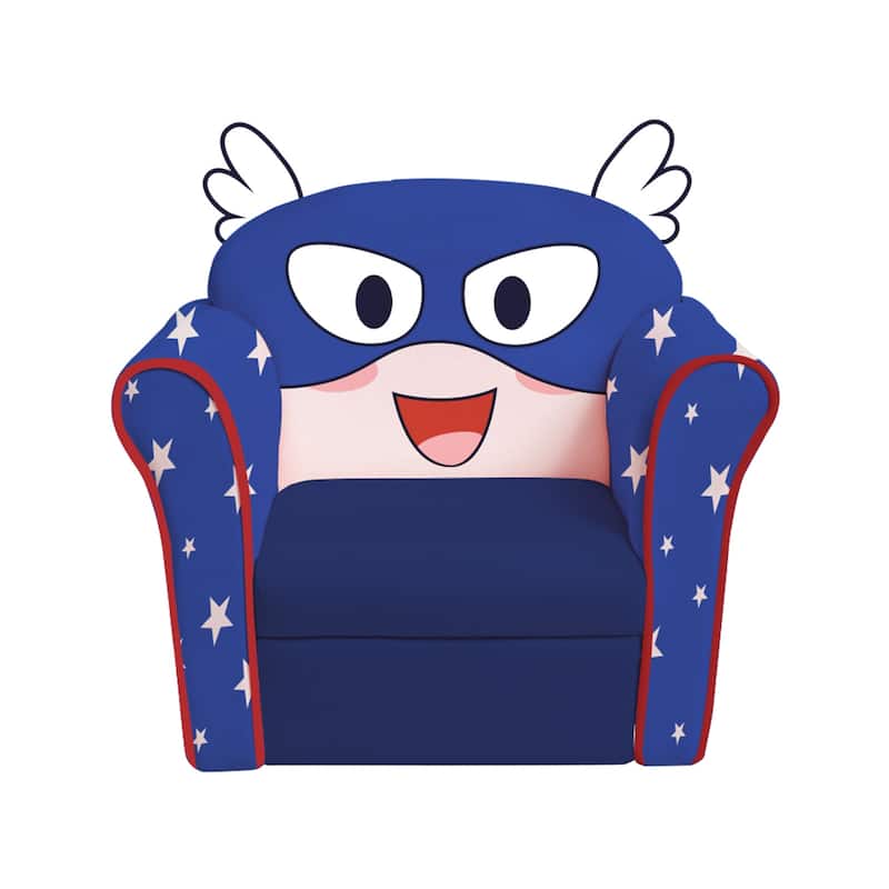 Original Kids Sofa with Armrest and Thick Cushion - 23" x 16.5" x 21.5" (L x W x H) - Blue