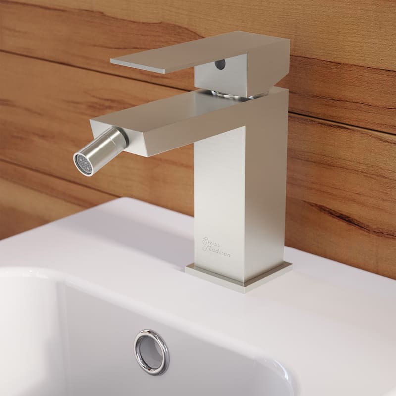 Bastille Bidet Faucet In Nickel - 17.32" x 12.6" 17.52"