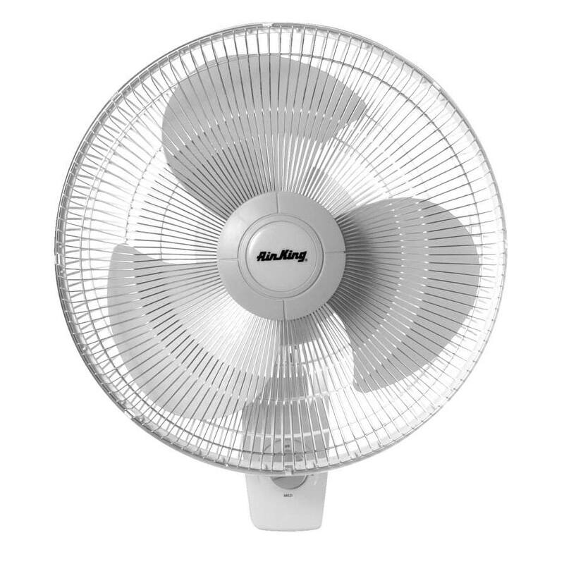 Air King 16" 1710 CFM 3-Speed Commercial Grade Oscillating Wall Mount - Natural