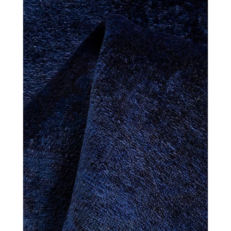 Fine Vibrance, One-of-a-Kind Hand-Knotted Runner Rug - Purple, 2' 7" x 11' 2" - 2' 7" x 11' 2"