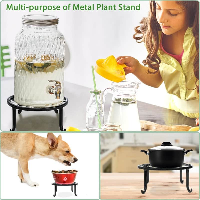 Metal Plant Stand 5 Pack Plant Stands - 11.1 x 11.06 x 7.2 inches