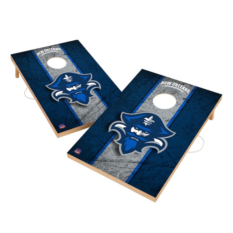 Vintage New Orleans Privateers Regulation 2x4 Cornhole Set