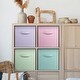 preview thumbnail 6 of 10, Sorbus Kids & Nursery Collapsible Cube Fabric Storage Bins (10.5" x 10.5"), 4 Pack, (Pastel Colors)