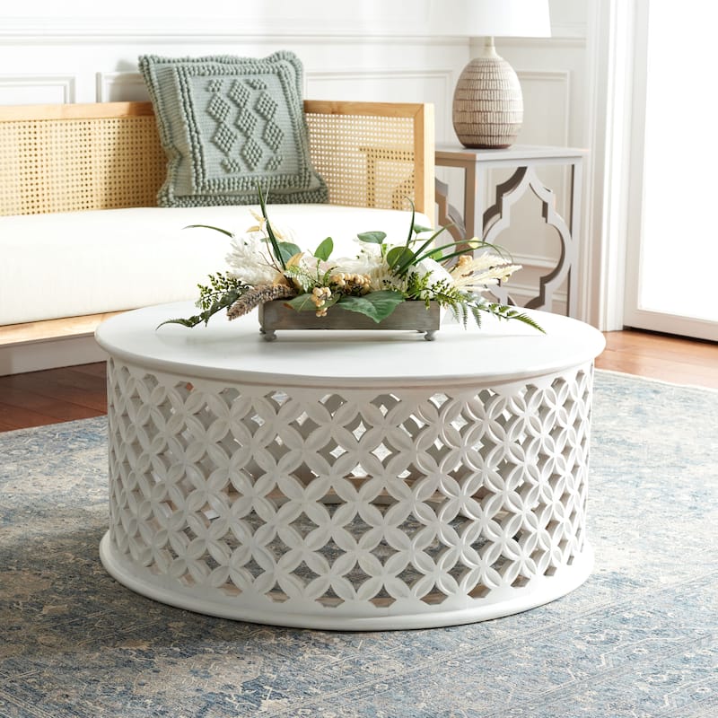 SAFAVIEH Home Collection Kaydix Round Coffee Table - 35" L x 35" D x 16" H
