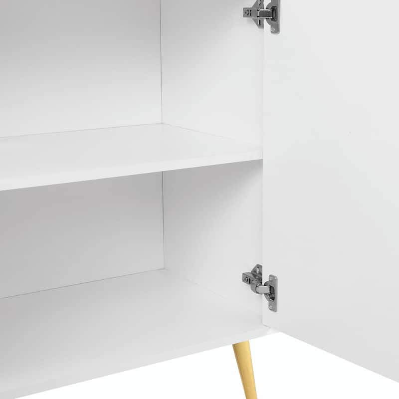 Modern TV Stand for 60+ Inch TV, Entertainment Center with Storage