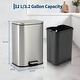 preview thumbnail 3 of 48, Fingerprint-Proof Commercial Trash Can, Stainless Steel, Soft-Close Lid, Foot Pedal, Indoor Recycling,for Kitchen/Office