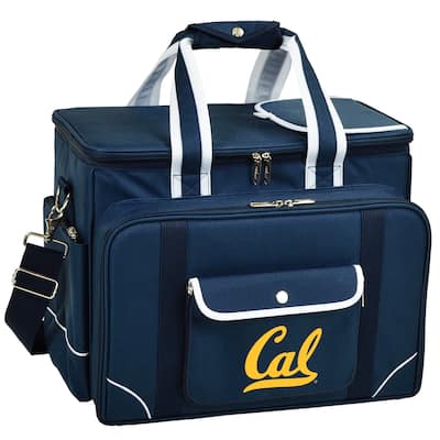 NCAA California Golden Bears Insulated Picnic Cooler with Service for Four