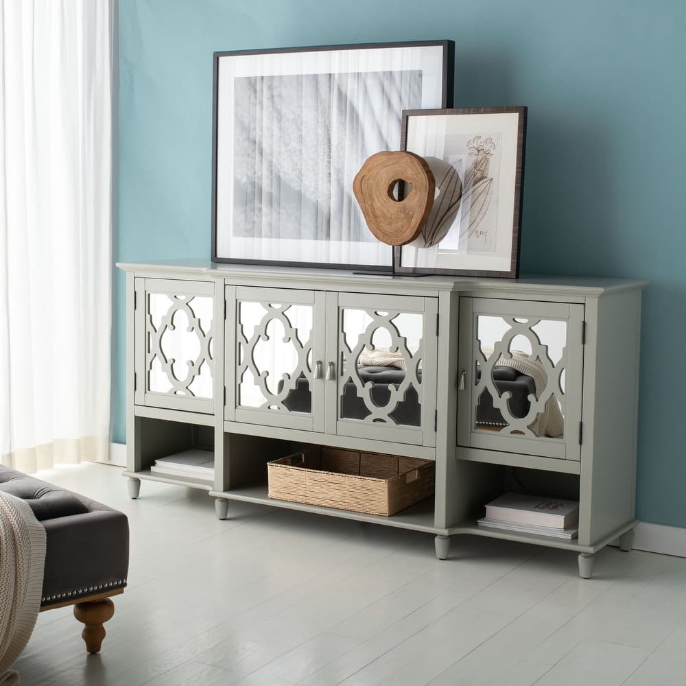 SAFAVIEH Home Juliette Mirrored Sideboard - 72"W x 19"D x 34"H
