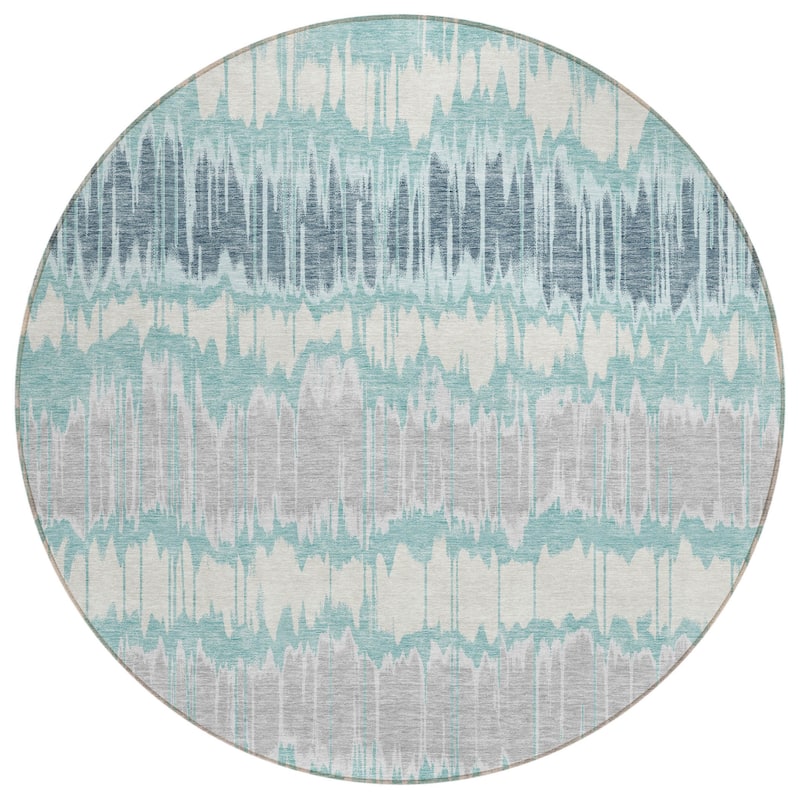 HomeRoots Striped Transitional Rectangle Outdoor Rug