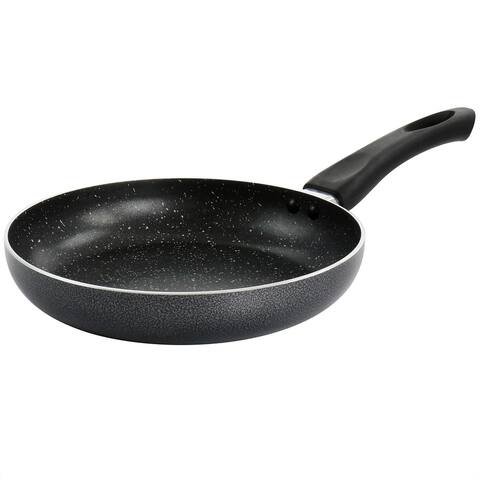9.4 in. Nonstick Aluminum Frying Pan in Graphite Grey