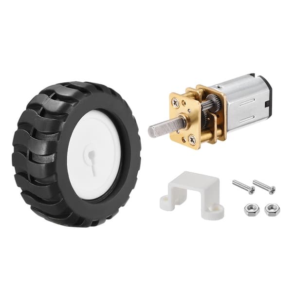 Shop N20 12v 70rpm Micro Gear Motor With Rubber Wheel For Robot Smart Car Overstock 27575843