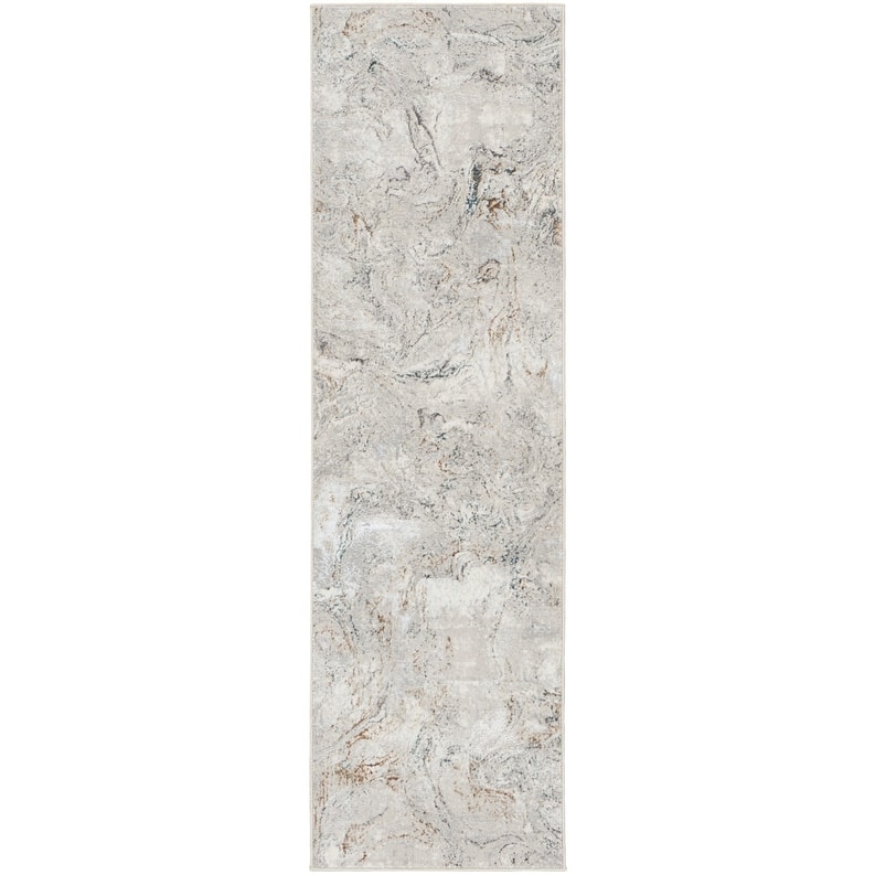 Nourison Glam Indoor Abstract Area Rug - 2' 3" x 7' 6" - Grey/Multicolor - Runner
