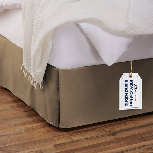 Tailored Bedskirt With Split Corner Cotton Blend Bed Skirt with Platform Bed Bath Beyond 34064271