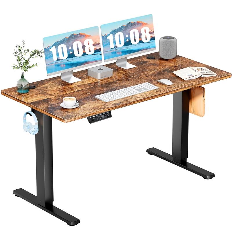 Standing Desk Adjustable Height, Electric Sit Stand up Desk for Home Office, Modern Rising Work Table for Computer,Workstation