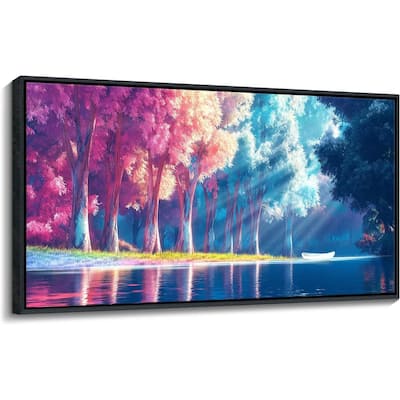 Colorful Tree Wall Paintings Large Forest Landscape Canvas Pictures