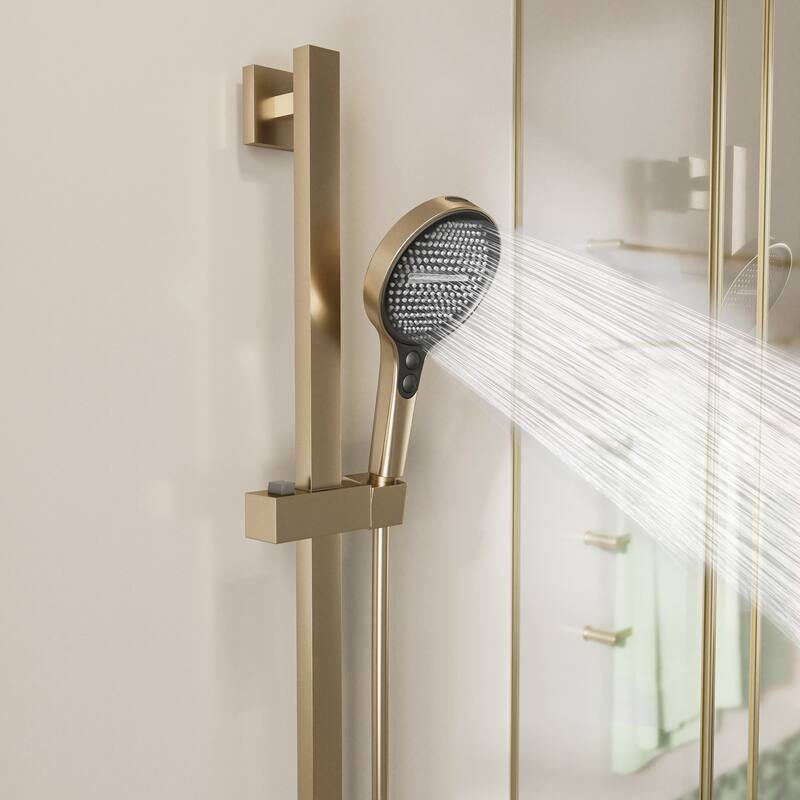Modland 2-Function Wall Mount Shower System with 3-Mode Handheld Shower & Tub Filler Spout