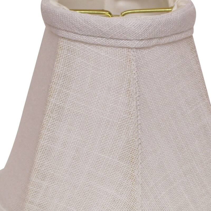 5" White Premium Set of 6 Chandelier Linen Lampshades - 5"x5"x5"