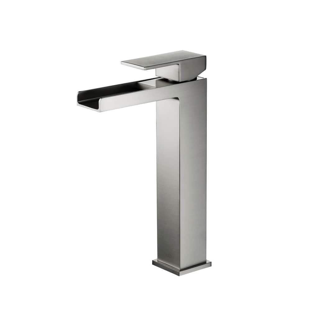 Waterfall Lead-free Solid Brass Single Handle Bathroom Sink Faucet