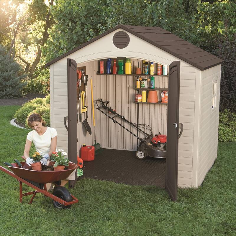 Lifetime 8 Ft. x 7.5 Ft. Outdoor Storage Shed (6411)