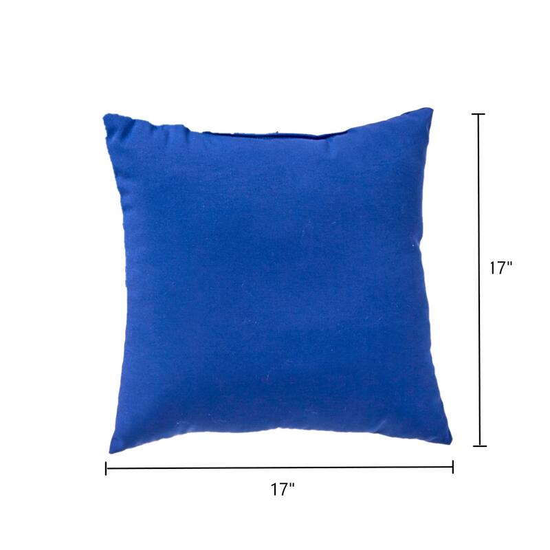 Marine Blue Outdoor 17-inch Accent Pillow (Set of 2) by Greendale Home Fashions