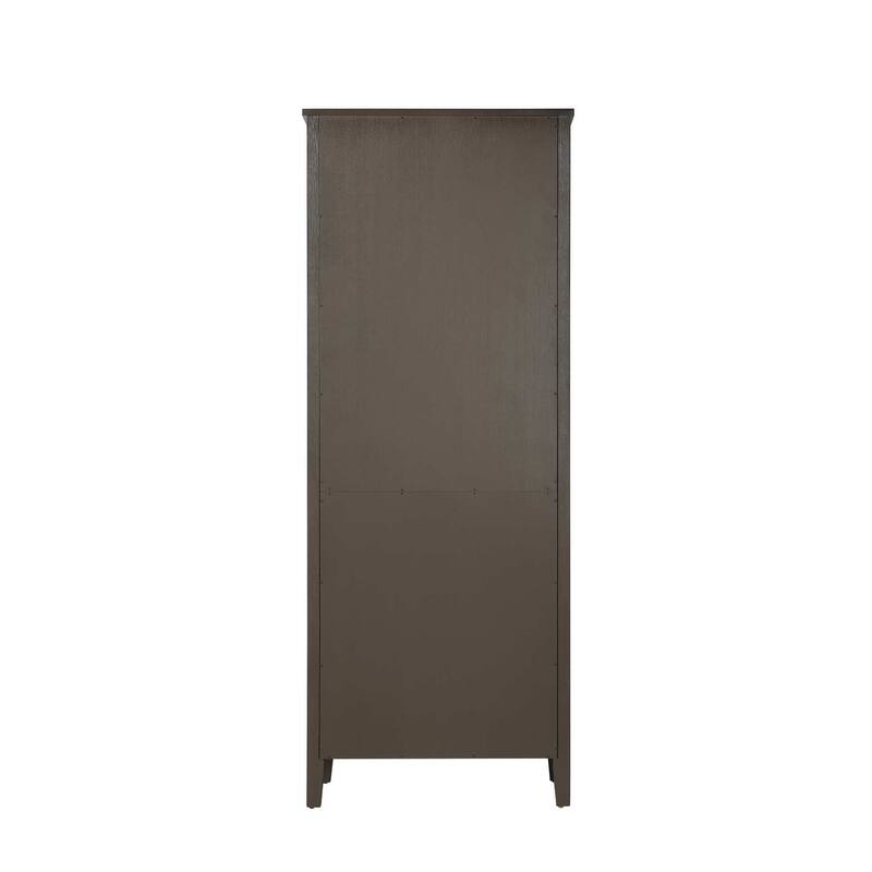 Kensington 16-28 Inch Bath Storage Glass Cabinet