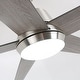 preview thumbnail 16 of 17, Vaczon 52" Brushed Nickel Modern Smart LED Ceiling Fan Reversible DC Motor with App and Remote