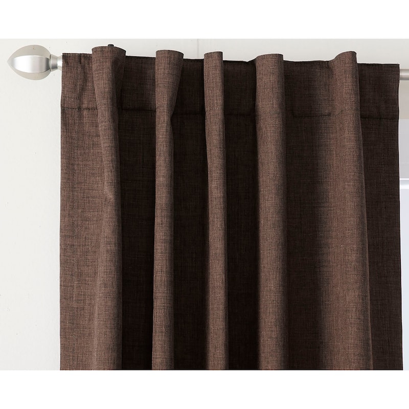 Miller Curtains WAKEFIELD Hidden Back Tab Blackout Panel
