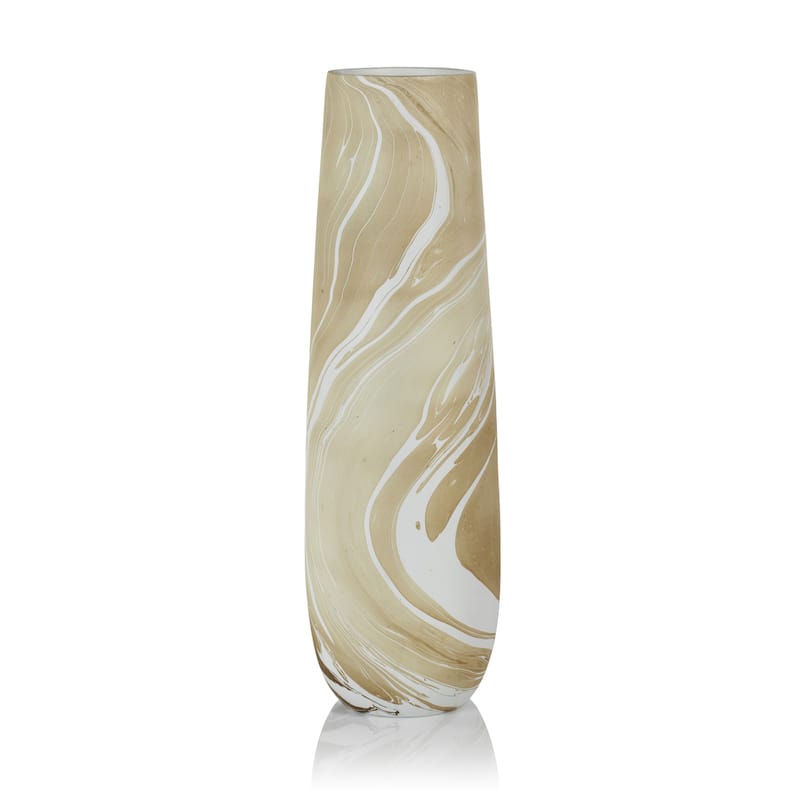 Bellshill Mango Wood Marbleized Vase - 5.5" x 18"