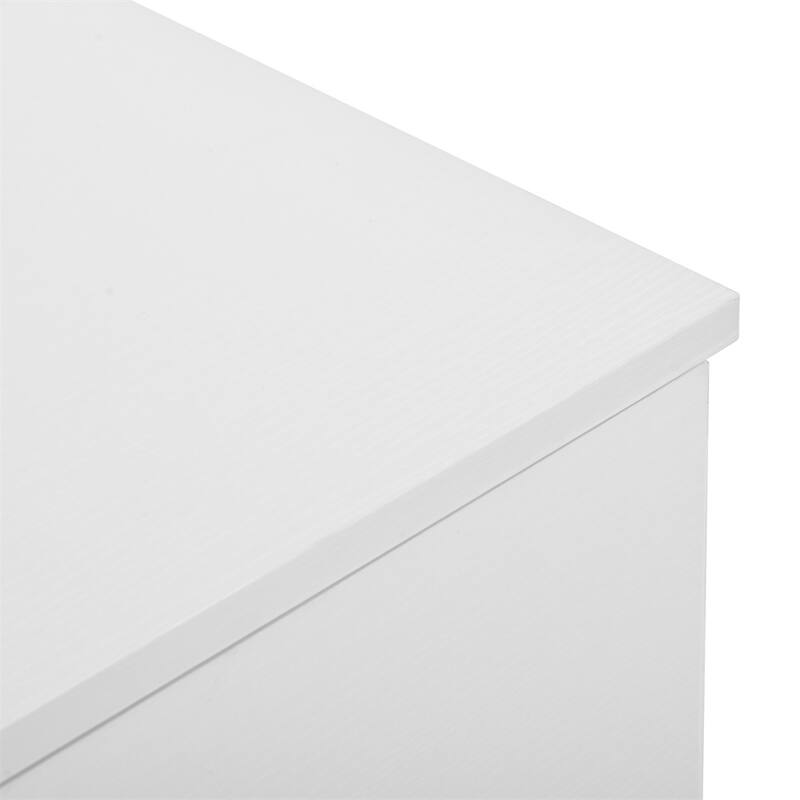 Modern Minimalist 9-Drawer Dressing Table, Entryway Table with Gold Handles and Waterproof Design, for Bedroom