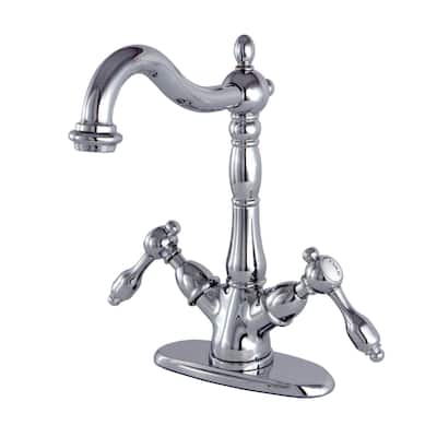 Kingston Brass Tudor 1.2 GPM Deck Mounted Bathroom Faucet