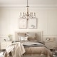 preview thumbnail 4 of 6, The Gray Barn Windy Bracken French Country Retro White Chandelier - D31''*H28''