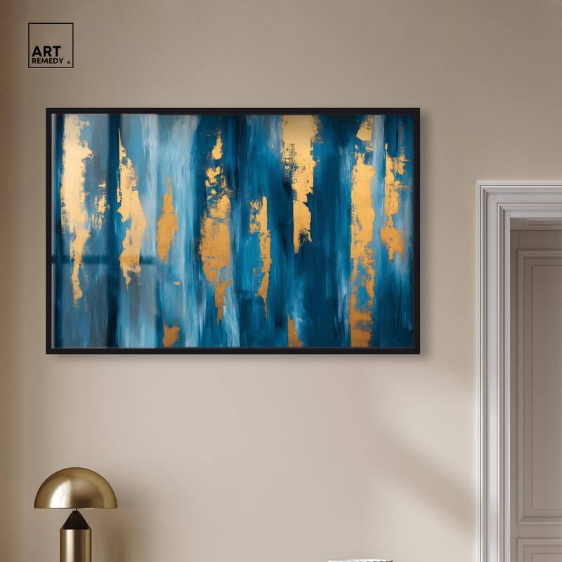 Dark Texture Golden Touch II Shadowbox by Art Remedy