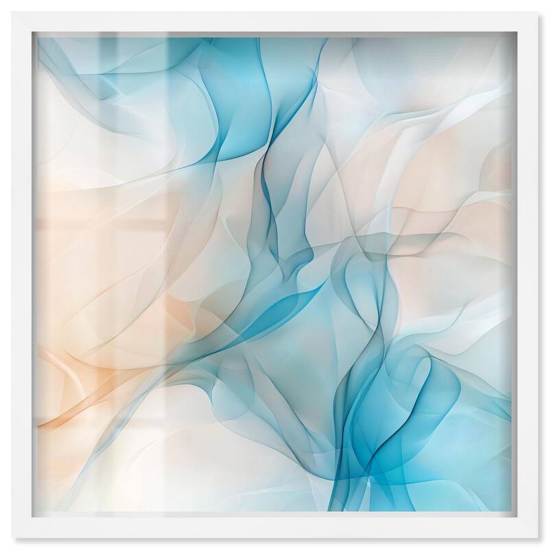 Quori II Shadowbox by Art Remedy - White - 24" x 24"