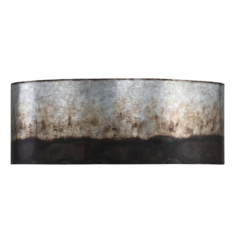Varaluz Cannery 2-Light Bathroom Vanity Light - Ombre Galvanized - Ombre Galvanized