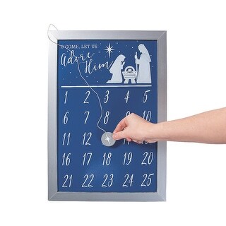 Magnetic Nativity Advent Calendar Christmas Home Decor Wall Decor 1