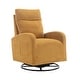 preview thumbnail 2 of 14, Upholstered Recliner Swivel Glider with Side Bag