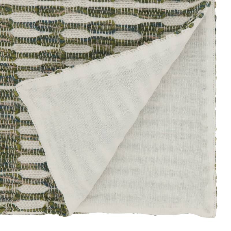 Table Runner With Woven Line Design