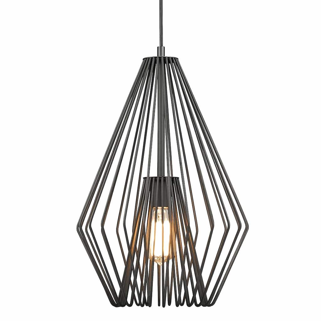 Z-Lite Quintus Single Light 12-1/4" Wide Abstract Pendant