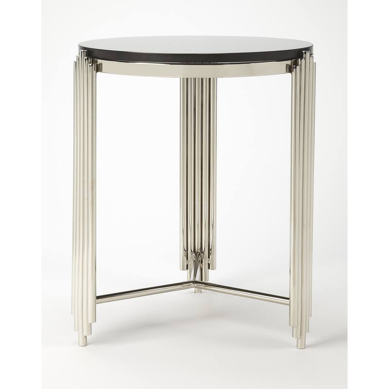 Handmade khalifa Black granite End Table (India)