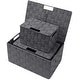 preview thumbnail 4 of 9, Storage Box Woven Basket Bin Container Tote Cube Organizer Set Stackable Shelf Organizer Built-in Carry Handles (3-Piece)